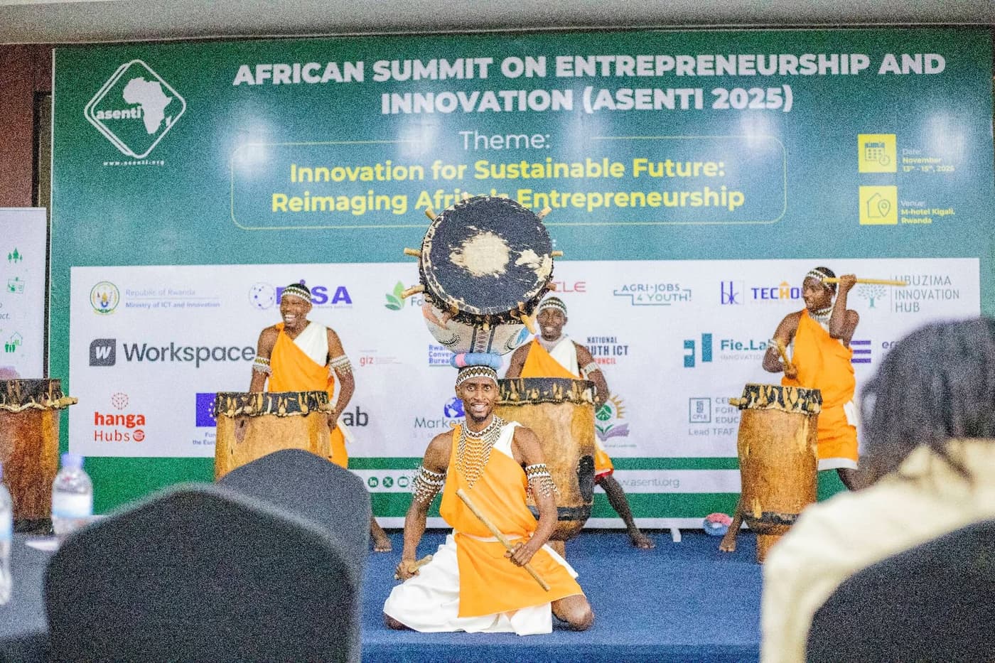 Traditional drummers performing